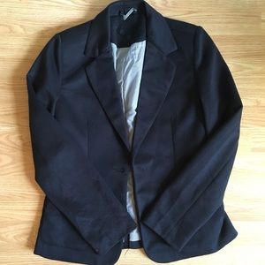 Relaxed Fit Black Blazer